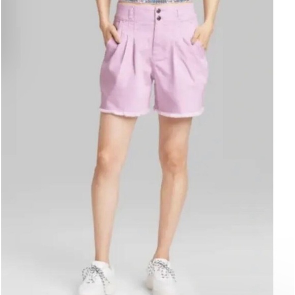 Pink Wild Fable Highrise A Line Shorts - Picture 4 of 5